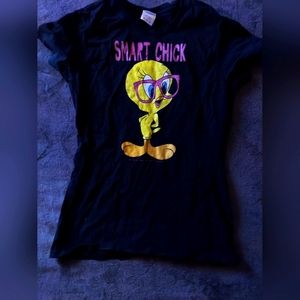 "Smart chick" black tshirt
